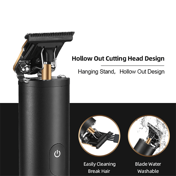 Nikai NK-2598 Professional Hair Trimmer for Men – Golden Metal Body | ALL BAZAR