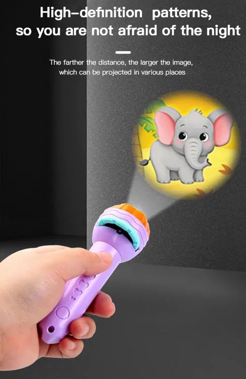 🔦 Flashlight Projector Torch for Kids – 24 Image Story Lamp | ALL BAZAR