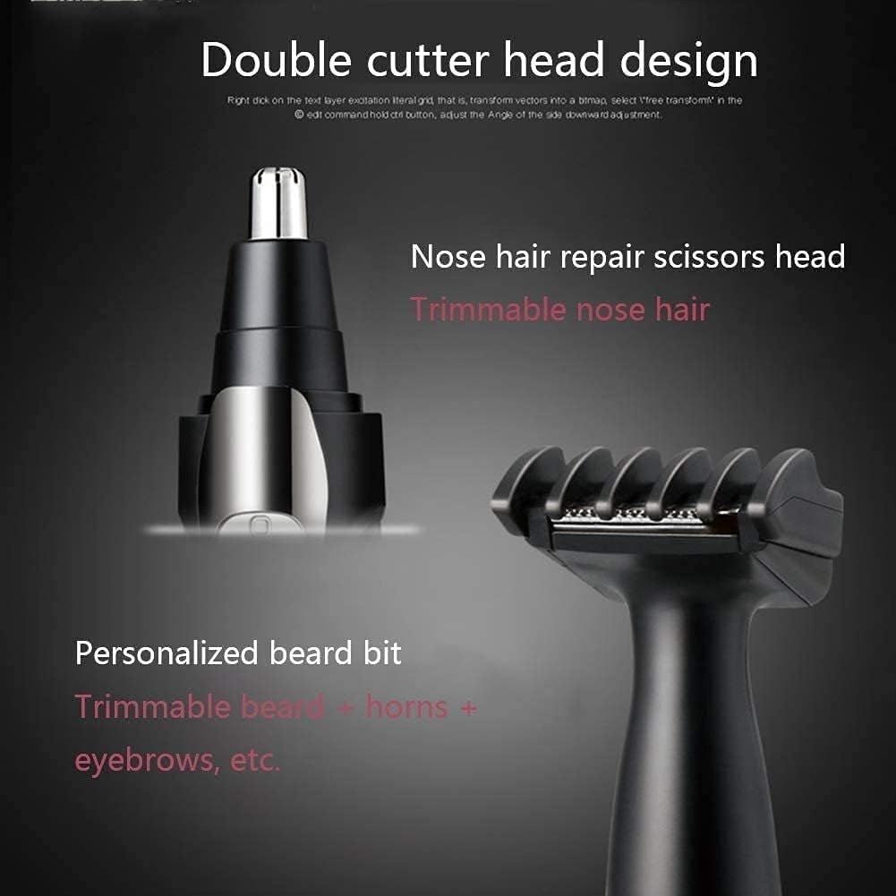 USB Rechargeable Ear & Nose Hair Trimmer – Stainless Steel Dual Blade Groomer | ALL BAZAR