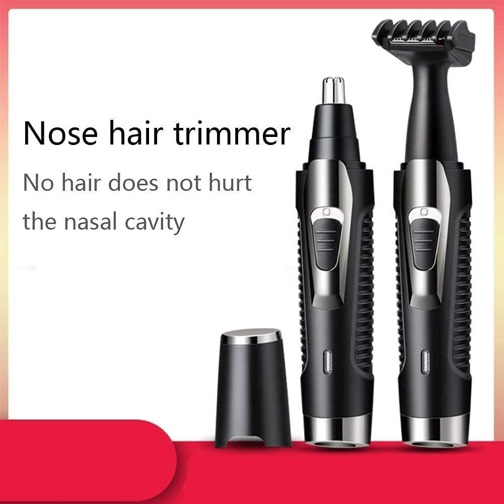 USB Rechargeable Ear & Nose Hair Trimmer – Stainless Steel Dual Blade Groomer | ALL BAZAR