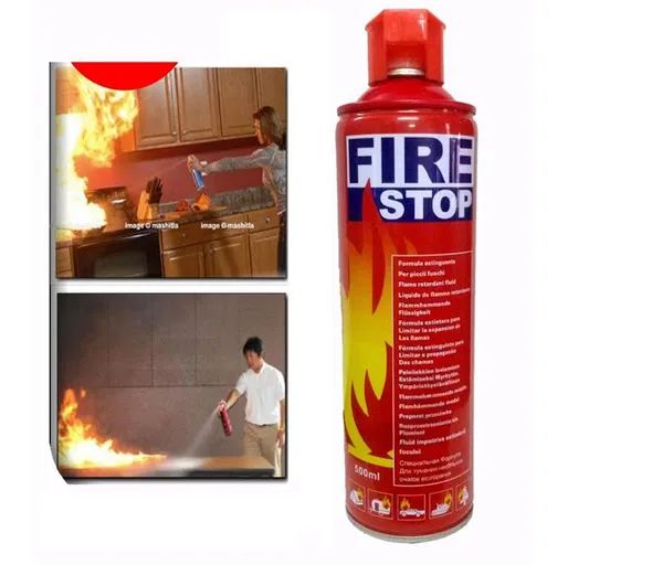 Fire Stop Spray 500ml Portable Fire Extinguisher – Safety Foam Non-Toxic Formula | ALL BAZAR
