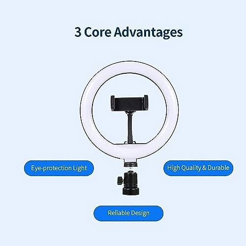26cm LED Ring Light with Phone Holder – Single Color | ALL BAZAR