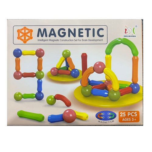 25-Piece Magnetic Bar Blocks for Brain Development | ALL BAZAR