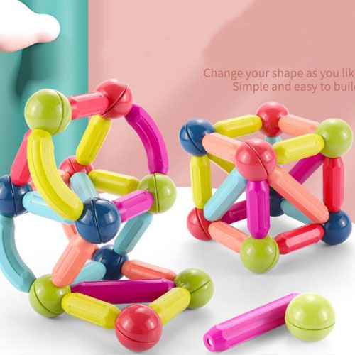 25-Piece Magnetic Bar Blocks for Brain Development | ALL BAZAR