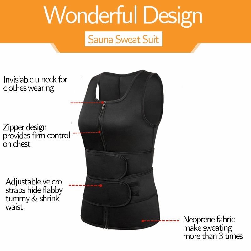 Men Body Shaper Sauna Vest – Neoprene Waist Trainer, Double Belt Sweat Shirt, Fat Burning Jacket | ALL BAZAR