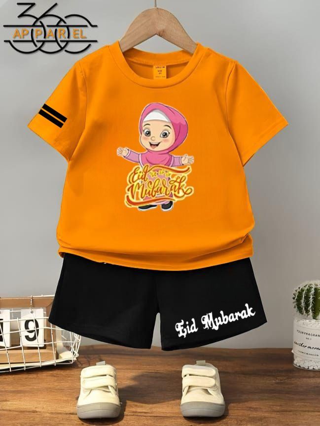 Eid Kids T-Shirt & Shorts Set – Customizable | New Festive Collection – ALL BAZAR