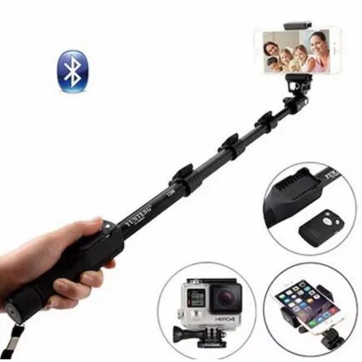 YT 1288 Bluetooth Selfie Stick with Tripod & Remote | ALL BAZAR