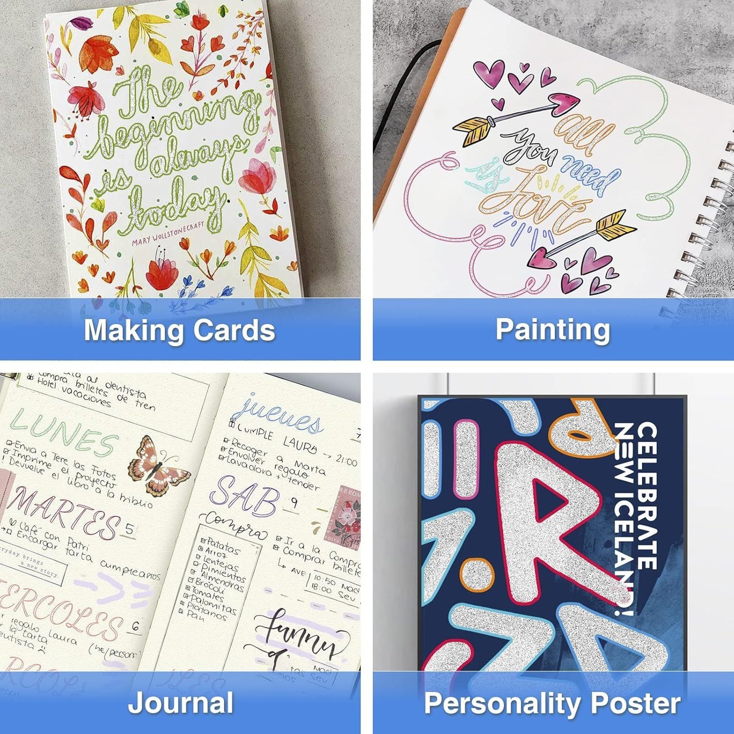 12-Color Shimmer Outline Markers for Kids – Double Line Glitter Pens | ALL BAZAR