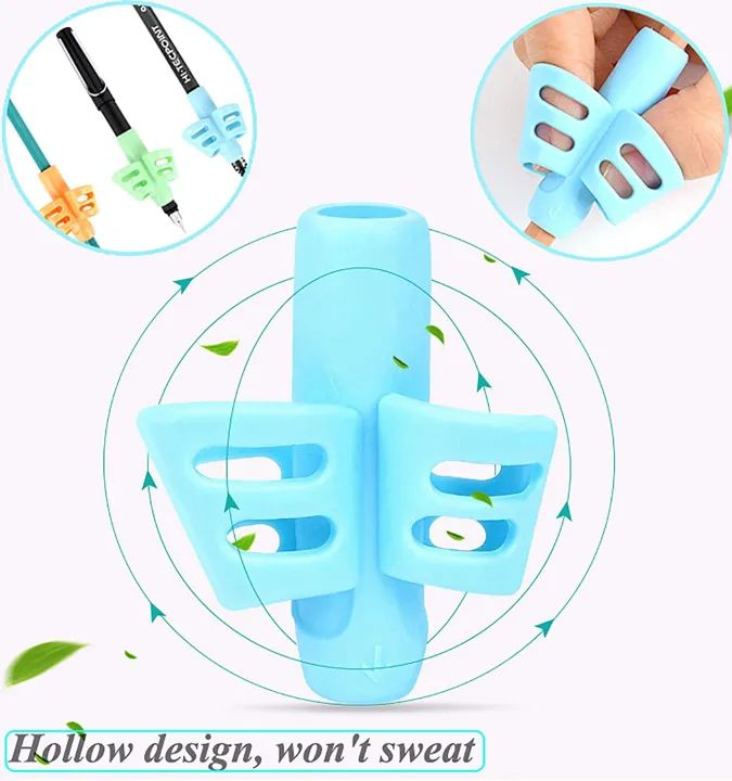 ✍️ 5-Pack Pencil Grips for Kids – Soft Silicone Handwriting Trainer | ALL BAZAR