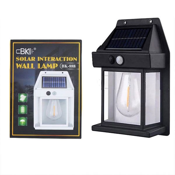 Solar Sensor Light Outdoor Waterproof Tungsten Filament Lamp – Intelligent Induction Wall Lamp | ALL BAZAR