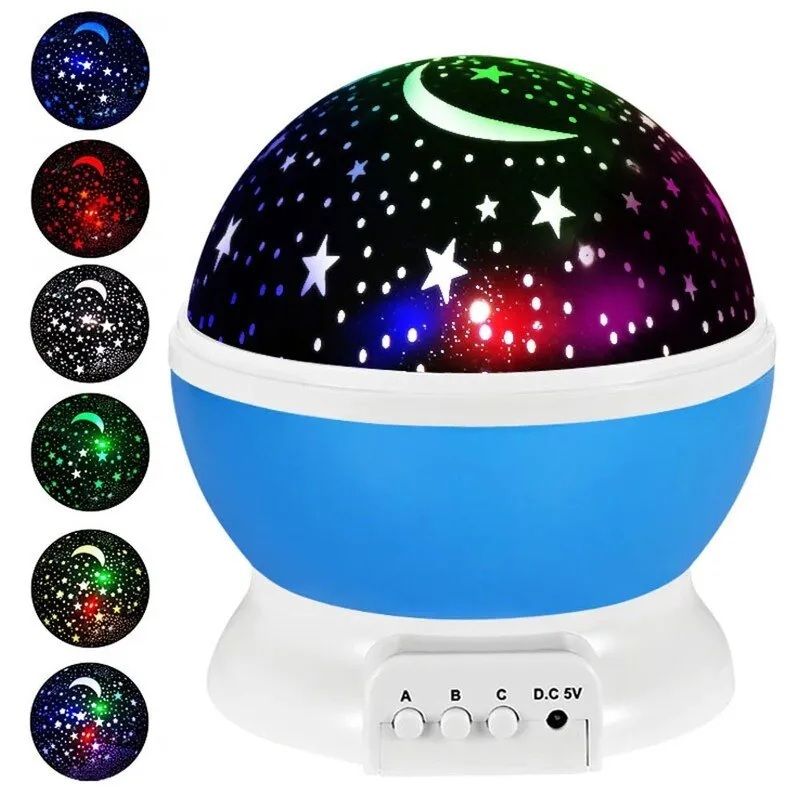 Star Lamp Projector – 360° Rotating Starry Sky Moon Night Light | LED RGB Galaxy Projector Lamp | ALL BAZAR