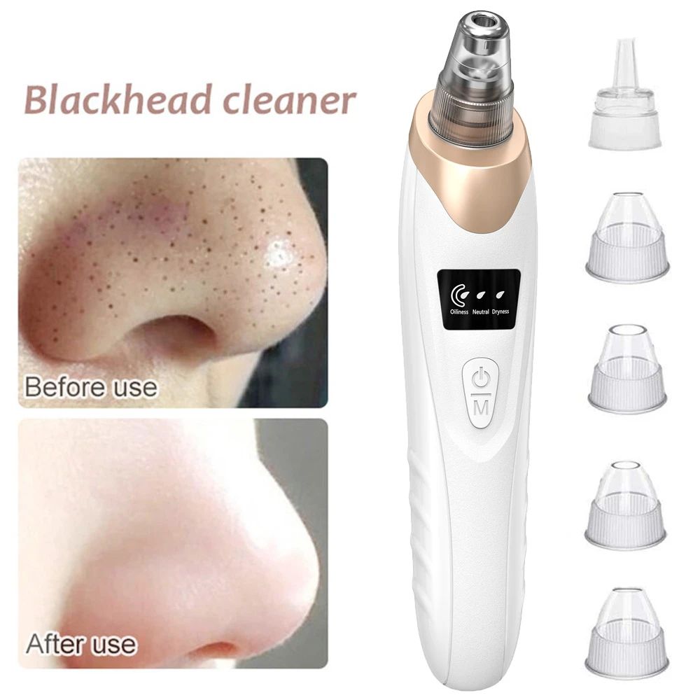 Rechargeable Blackhead Remover Vacuum | Pore Cleaner & Acne Suction Tool | ALL BAZAR