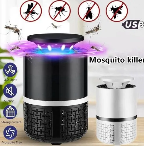 EXORT USB Electric Mosquito Trap – Blue Light Killer Lamp with Suction Fan | Child Safe | ALL BAZAR