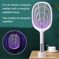 2 in 1 Rechargeable Mosquito Bat Racket & Insect Killer Lamp | ALL BAZAR