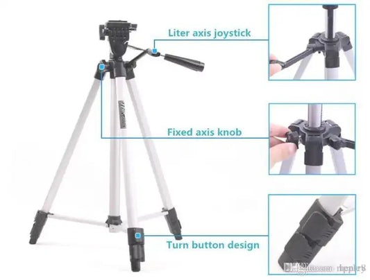 53” Tripod Stand – Lightweight & Adjustable Camera & Mobile Stand | ALL BAZAR
