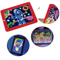 3D Magic Light-Up Drawing Pad for Kids | Educational Writing & Sketch Tablet – ALL BAZAR
