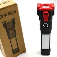Versatile High-Power LED Flashlight with Power Bank & Safety Hammer | ALL BAZAR