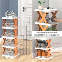 5-Layer Stackable Shoe Storage Rack & Bookshelf Organizer – Vertical Space Saver | ALL BAZAR