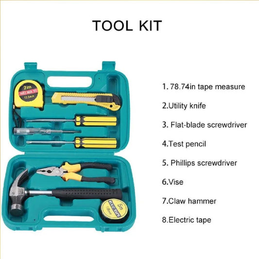 8 PCS Professional Multifunctional Toolset with Storage Box | ALL BAZAR