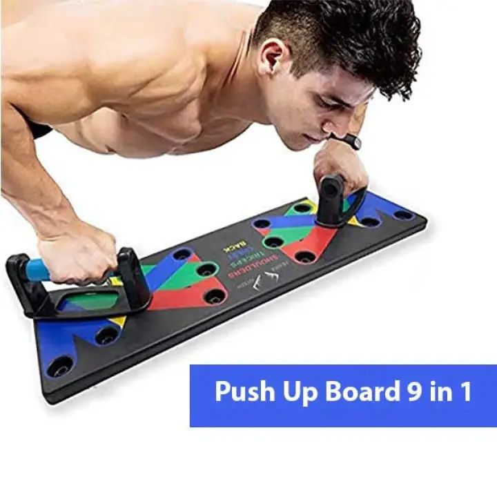 9-in-1 Push Up Rack Board System – Multifunctional Workout & Fitness Training Equipment | ALL BAZAR