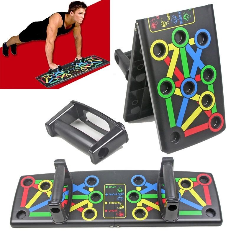 9-in-1 Push Up Rack Board System – Multifunctional Workout & Fitness Training Equipment | ALL BAZAR