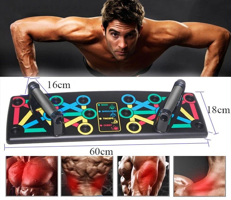 9-in-1 Push Up Rack Board System – Multifunctional Workout & Fitness Training Equipment | ALL BAZAR