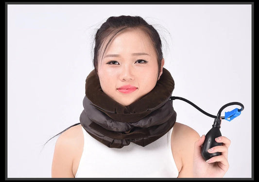 Inflatable Neck Stretcher Air Traction Device – Cervical Collar Pillow for Pain & Stress Relief | ALL BAZAR