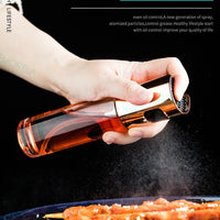 2-in-1 Oil Sprayer & Push Type Olive Oil Dispenser Bottle – Leak-Proof Glass Spray Bottle for BBQ, Air Fryer, Salad & Cooking | ALL BAZAR