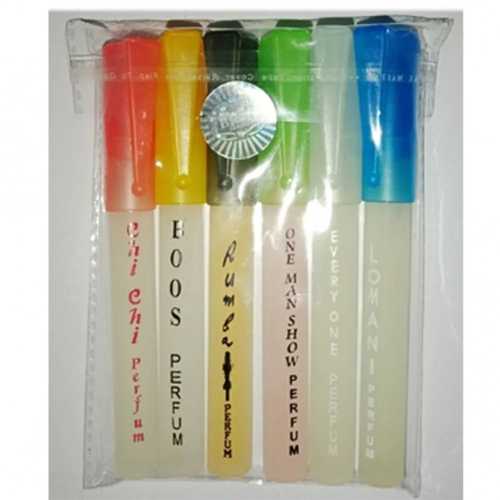 Set of 6 Pocket Perfumes for Women – Random Refreshing Fragrances 8ML Each | ALL BAZAR