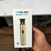 Nikai NK-2598 Professional Hair Trimmer for Men – Golden Metal Body | ALL BAZAR