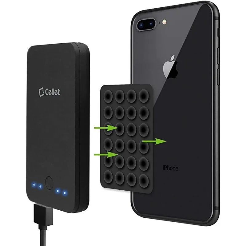 4-Silicone Suction Pad Phone Holder – Self-Adhesive Rubber Sucker for VR & Mobile Accessories | ALL BAZAR