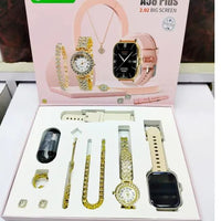 A58 Plus Smart Watch & Women’s Jewellery 5-in-1 Luxury Gift Set | ALL BAZAR