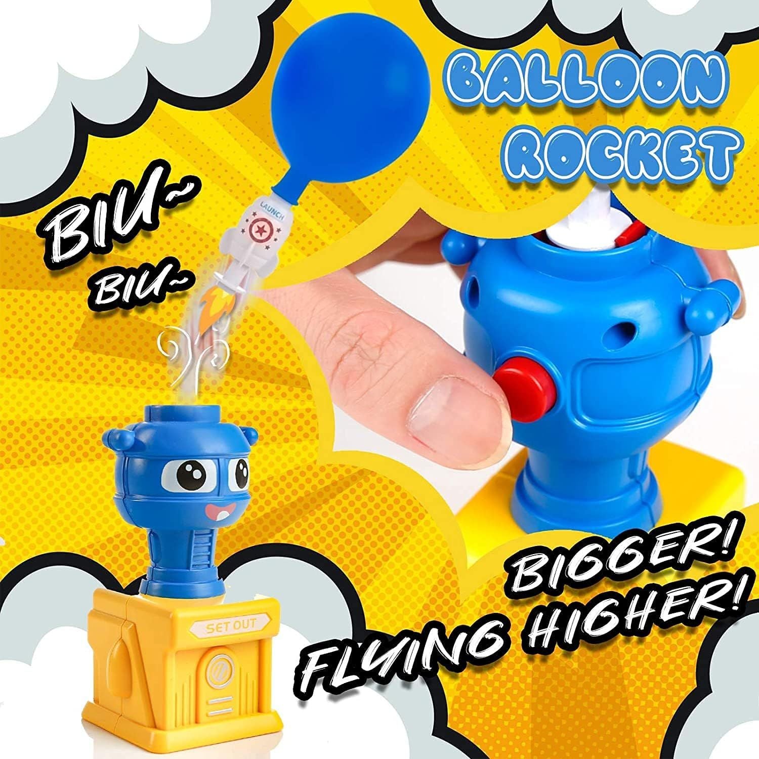 Car Balloon Launcher Toy – STEM Air Powered Racer for Kids | ALL BAZAR