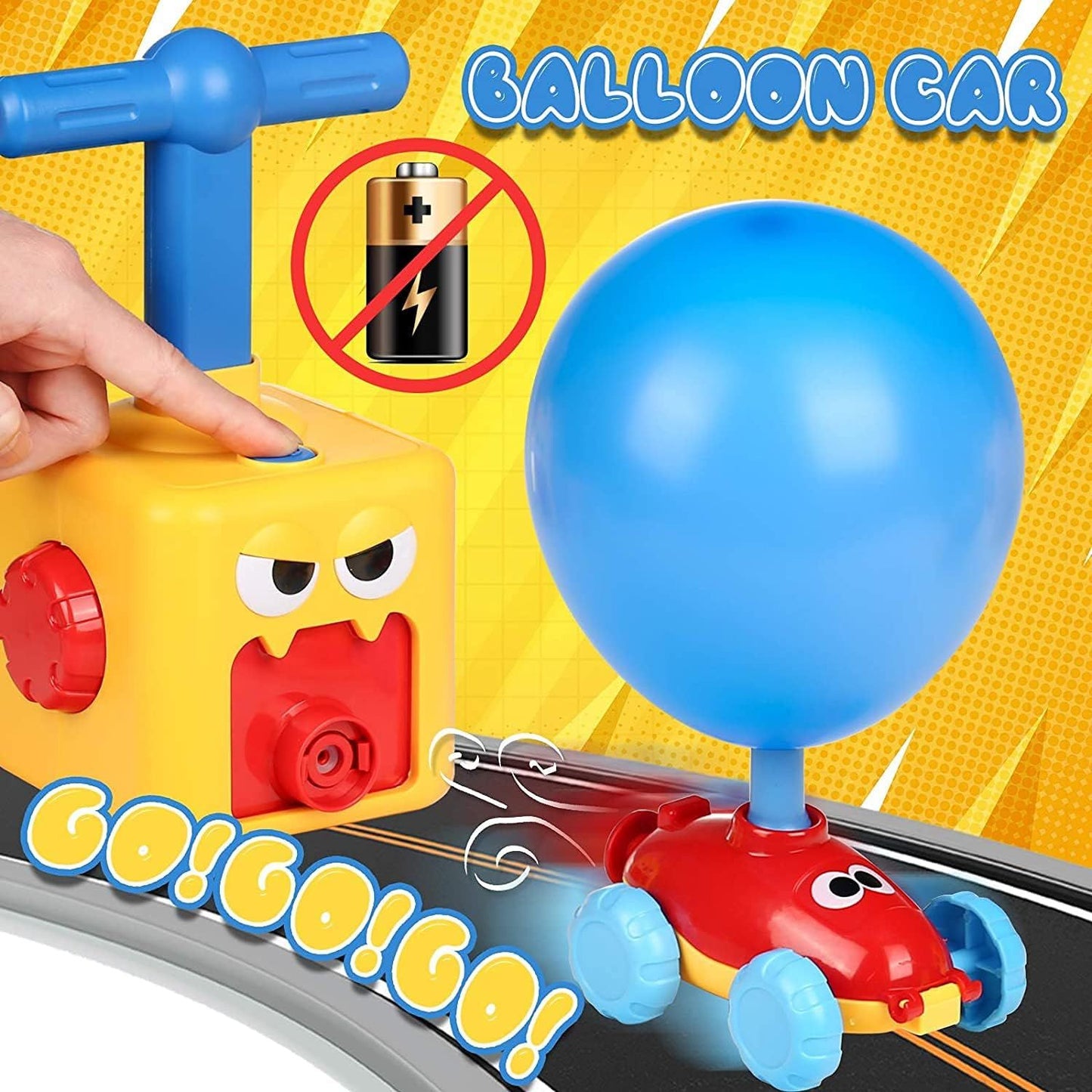Car Balloon Launcher Toy – STEM Air Powered Racer for Kids | ALL BAZAR