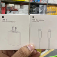 Apple 20W USB-C Power Adapter + 1M Type-C to Lightning Cable – Fast Charger for iPhone & iPad | ALL BAZAR