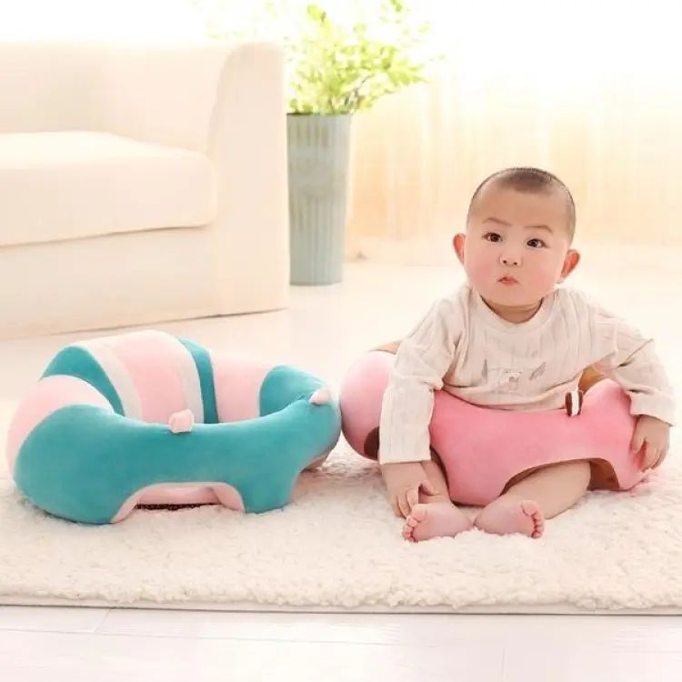 🧸 Baby Support Seat Plush Sofa – Soft Learning Chair for Infants & Toddlers