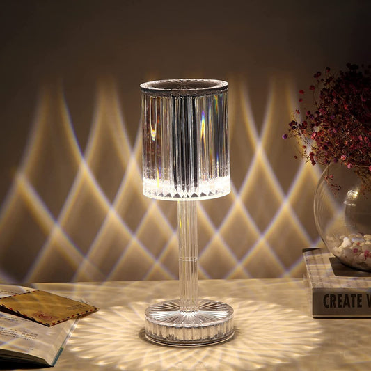 Modern Crystal Glass Desk Lamp – Elegant Bedroom & Living Room Bedside Lighting | ALL BAZAR