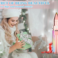 2-in-1 Rechargeable Eyebrow Trimmer & Facial Hair Remover with LED Light | ALL BAZAR