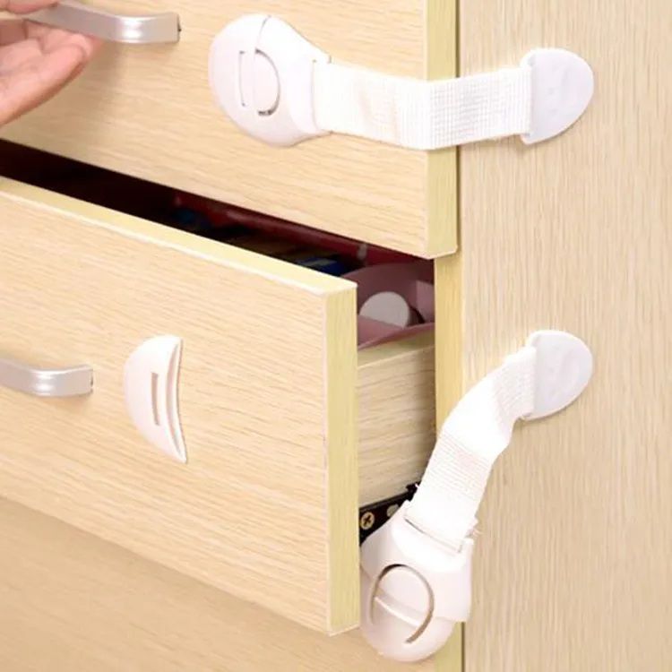 🛡️ Child Safety Lock – Pack of 5 | For Drawers, Doors, Fridge & Cabinets | ALL BAZAR
