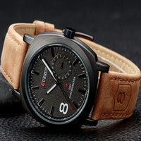 Curren Men’s Watch – Black Dial with Brown Strap | 2023 Collection | ALL BAZAR