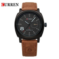 Curren Men’s Watch – Black Dial with Brown Strap | 2023 Collection | ALL BAZAR