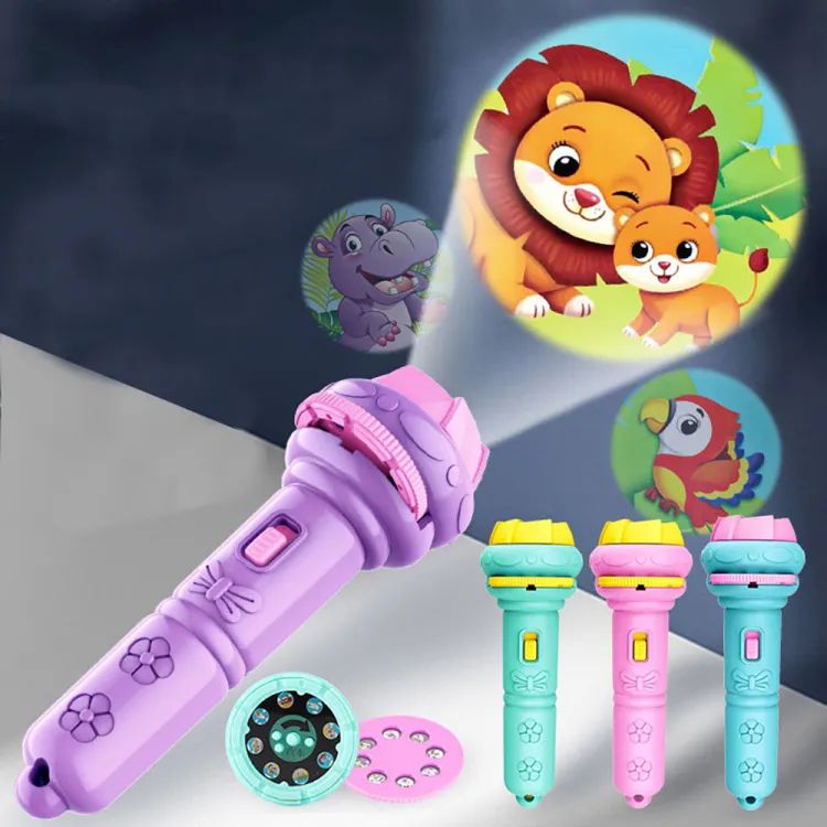 🔦  Flashlight Projector Torch for Kids – 24 Image Story Lamp | ALL BAZAR