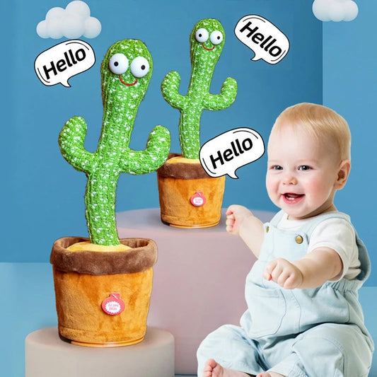 🎶 Dancing Cactus Toy – Talking, Singing & USB Rechargeable – Fun Educational Gift for Kids
