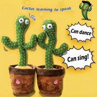 🎶 Dancing Cactus Toy – Talking, Singing & USB Rechargeable – Fun Educational Gift for Kids