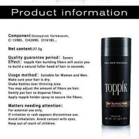 Toppik Caboki Hair Building Fibers – Instantly Thickens Thin Hair (27.5g Black) | ALL BAZAR