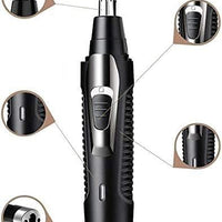 USB Rechargeable Ear & Nose Hair Trimmer – Stainless Steel Dual Blade Groomer | ALL BAZAR