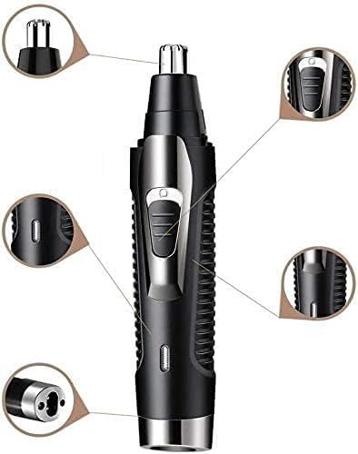 USB Rechargeable Ear & Nose Hair Trimmer – Stainless Steel Dual Blade Groomer | ALL BAZAR