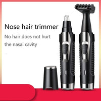 USB Rechargeable Ear & Nose Hair Trimmer – Stainless Steel Dual Blade Groomer | ALL BAZAR