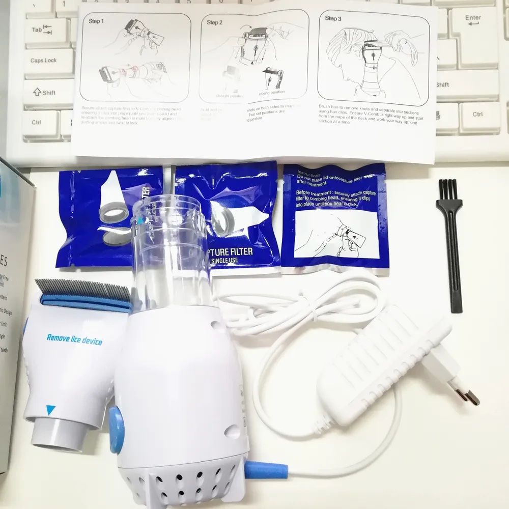 V-Comb Electronic Head Lice Removal Machine – Chemical-Free Anti-Lice Comb | ALL BAZAR