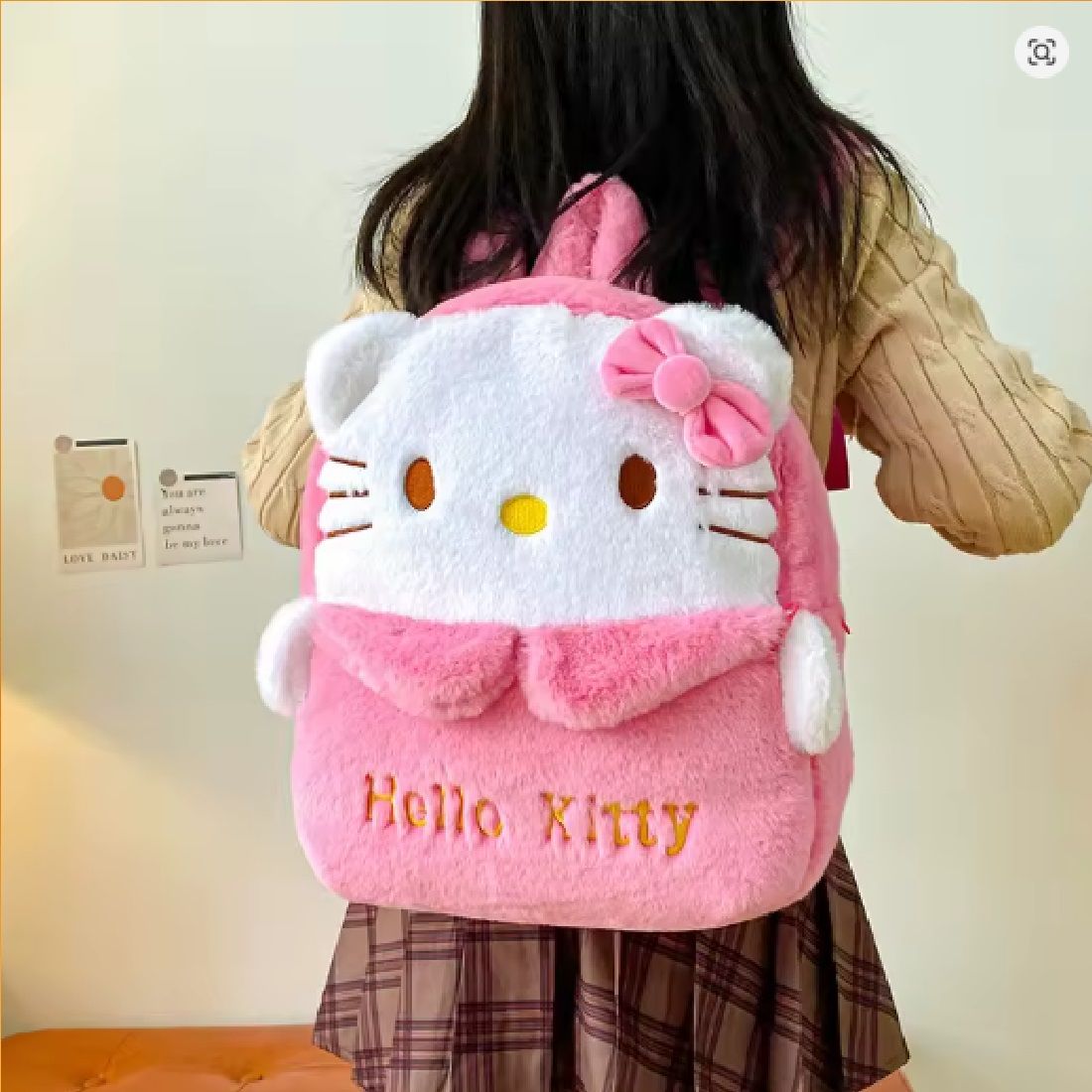 Hello Kitty My Melody Kuromi Plush Backpack – Kawaii Anime School & Travel Bag | ALL BAZAR